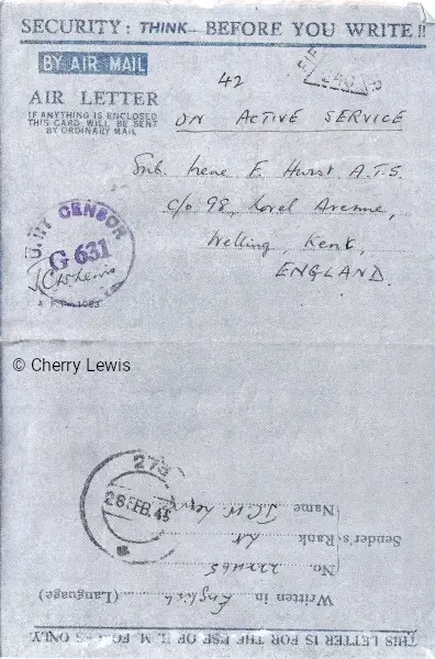 Airmail letter